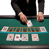 Live-Blackjack-Symbol mit Dealer-H&auml;nden und Karten f&uuml;r Live Blackjack bei Betsson