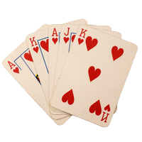 Aufgef&auml;cherte Royal-Flush-Spielkarten stehen f&uuml;r faire Umsatzbedingungen bei Betsson